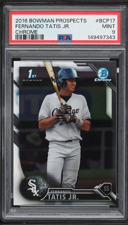 2016 Bowman Chrome Fernando Tatis Jr. PROSPECT #BCP17 PSA 9 MINT