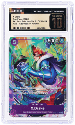 2024 One Piece Promo Premium Card Collection Best Selection X.Drake #OP01114 CGC PRI