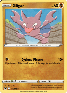 2022 Gligar #95 Lost Origin