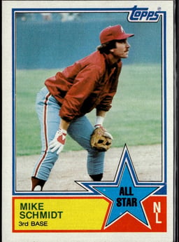 1983 Mike Schmidt #399 Great All-Star Games