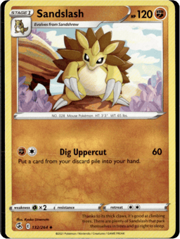 2021 Sandslash #132 Fusion Strike