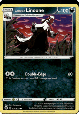 2020 Galarian Linoone #36 Champion's Path