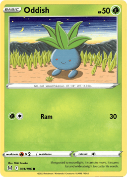 2022 Oddish #1 Lost Origin