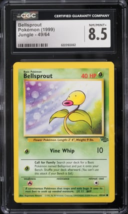 1999 Pokemon Jungle Bellsprout #49 CGC 8.5 NM-MT+