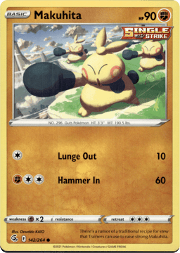 2021 Makuhita #142 Fusion Strike