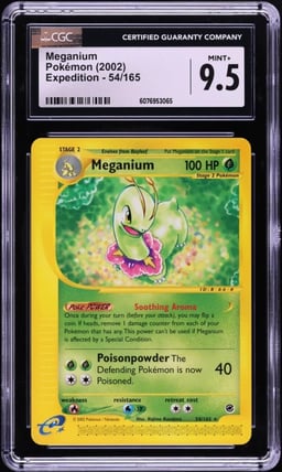 2002 Pokemon Expedition Meganium #54 CGC 9.5 MINT+
