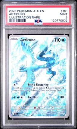 2025 POKEMON JTG EN-JOURNEY TOGETHER ILLUSTRATION RARE #161 ARTICUNO PSA 9