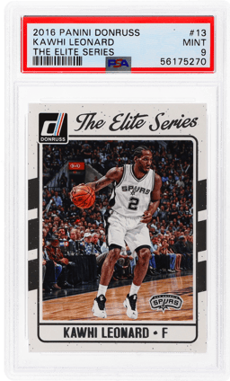 2016 Donruss Optic Elite Series Kawhi Leonard #13 PSA 9