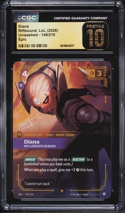 2026 Riftbound League Of Legends LoL Unleashed Epic Diana #149 CGC 10 PRISTINE