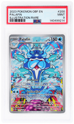 2023 Pokemon Scarlet and Violet Obsidian Flames Illustration Rare Palafin #200 PSA 9