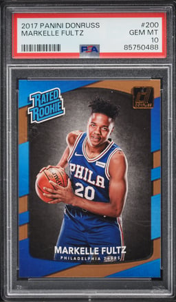 2017 Panini Donruss Markelle Fultz ROOKIE #200 PSA 10 GEM MINT