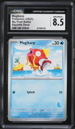 2023 Pokemon Scarlet & Violet My First Battle Deck Magikarp CGC 8.5 NM-MT+