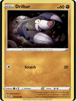 2021 Drilbur #147 Fusion Strike