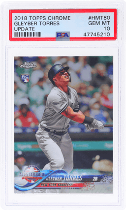 2018 Topps Chrome Update Gleyber Torres #HMT80 PSA 10