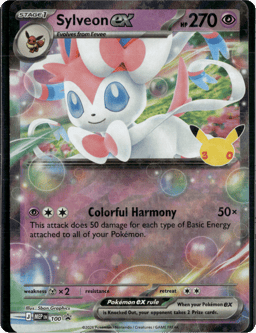 2025 Sylveon ex #100 Mega Evolution Black Star Promos