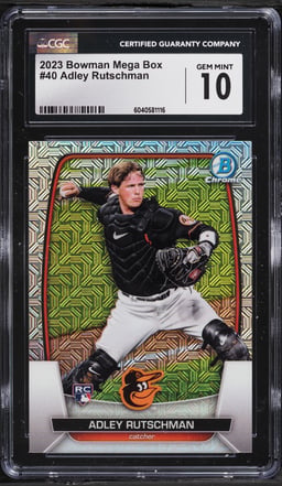2023 Bowman Mega Box Adley Rutschman ROOKIE #40 CGC 10 GEM MINT
