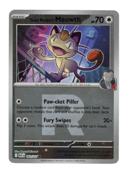 2026 Team Rocket's Meowth #161 Ascended Heroes