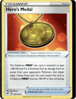 2020 Hero's Medal #152 Vivid Voltage