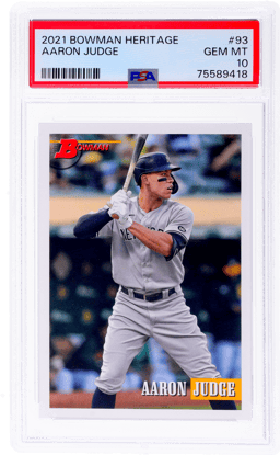 2021 Bowman Heritage Aaron Judge #93 PSA 10