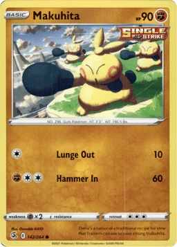 2021 Makuhita #142 Fusion Strike