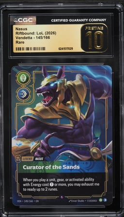 2026 Riftbound League Of Legends LoL Vendetta Nasus #145 CGC 10 PRISTINE