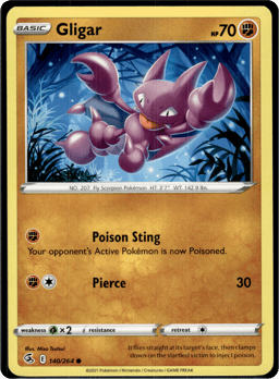 2021 Gligar #140 Fusion Strike