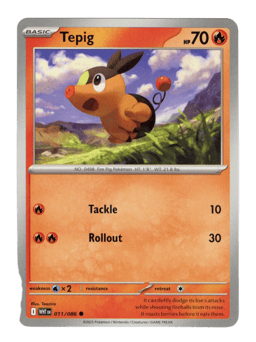 2025 Tepig #11 White Flare
