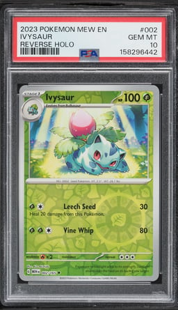 2023 Pokemon SV 151 Reverse Holo Ivysaur #2 PSA 10 GEM MINT