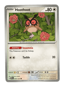 2025 Hoothoot #77 Prismatic Evolutions