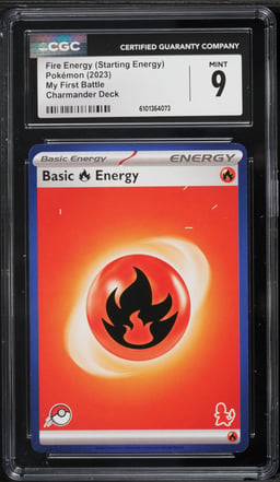 2023 Pokemon My First Battle Charmander Deck Fire Energy CGC 9 MINT