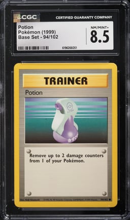 1999 Pokemon Base Set Potion #94 CGC 8.5 NM-MT+