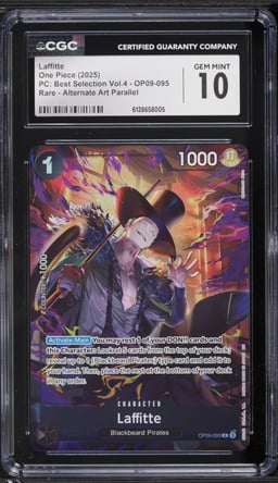 2025 One Piece Premium Best Selection Volume 4 Alt Art Laffitte #OP09-095 CGC 10 GEM MINT