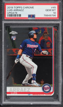 2019 Topps Chrome Update Luis Arraez ROOKIE #45 PSA 10 GEM MINT