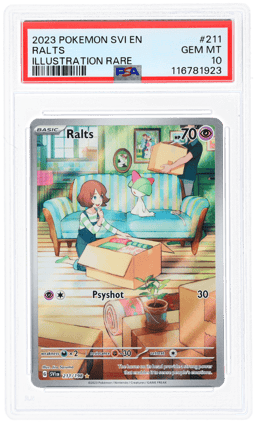 2023 Pokemon Scarlet and Violet Illustration Rare Ralts #211 PSA 10
