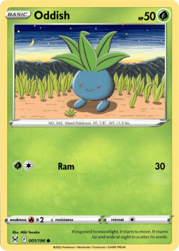 2022 Oddish #1 Lost Origin