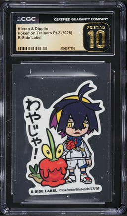 2025 Pokemon Japanese Trainers Part 2  B-Side Label Kieran & Dipplin CGC 10 PRISTINE