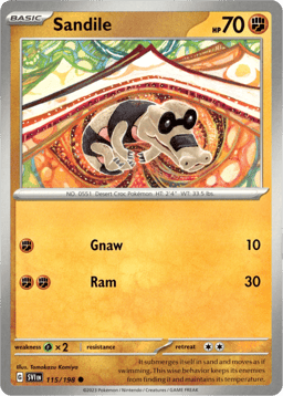 2023 Sandile #115 Scarlet & Violet
