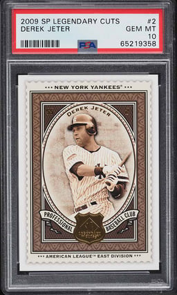 2009 SP Legendary Cuts Derek Jeter #2 PSA 10 GEM MINT