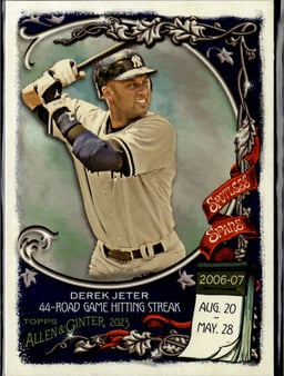 2023 Derek Jeter #SS-7 Topps Allen & Ginter Spotless Spans