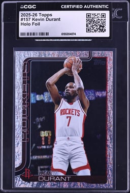 2025 Topps Holo Foil Kevin Durant #157 CGC AUTH
