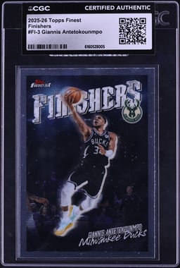 2025 Finest Finishers Giannis Antetokounmpo #FI-3 CGC AUTH