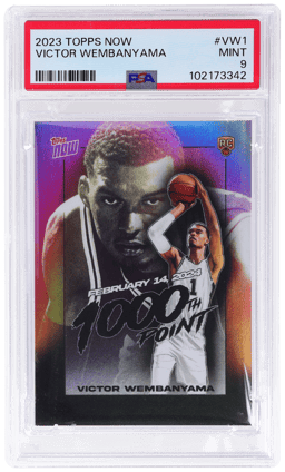 2023 Topps Now 1000th Point Victor Wembanyama #VW-1 /33120 PSA 9
