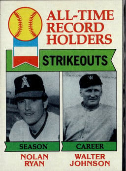 1979 Nolan Ryan #417 All-Time Record Holders