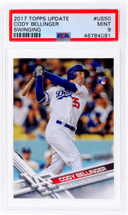 2017 Topps Update Swinging Cody Bellinger #US50A PSA 9