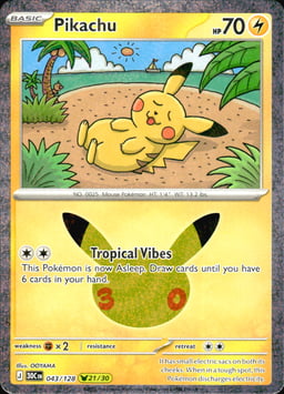 2026 Pikachu #43 30th Celebration