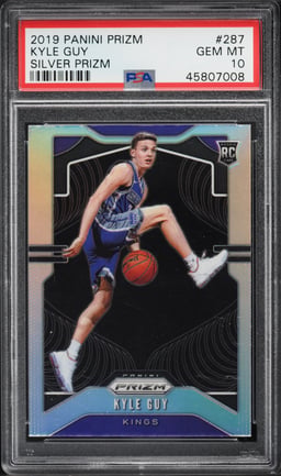 2019 Panini Prizm Silver Kyle Guy ROOKIE #287 PSA 10 GEM MINT