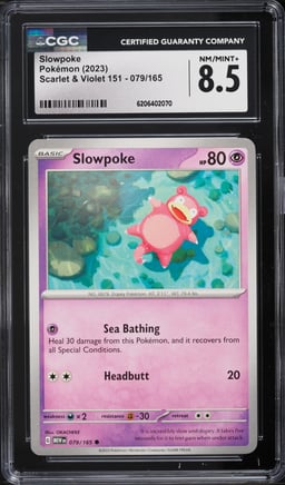 2023 Pokemon Scarlet & Violet 151 Slowpoke #79 CGC 8.5 NM-MT+