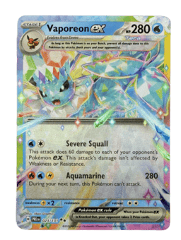 2025 Vaporeon ex #23 Prismatic Evolutions