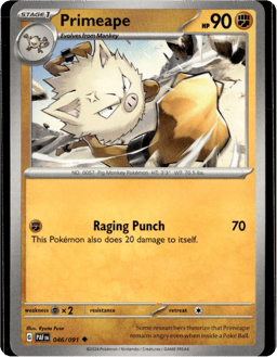 2024 Primeape #46 Paldean Fates