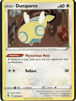 2021 Dunsparce #207 Fusion Strike